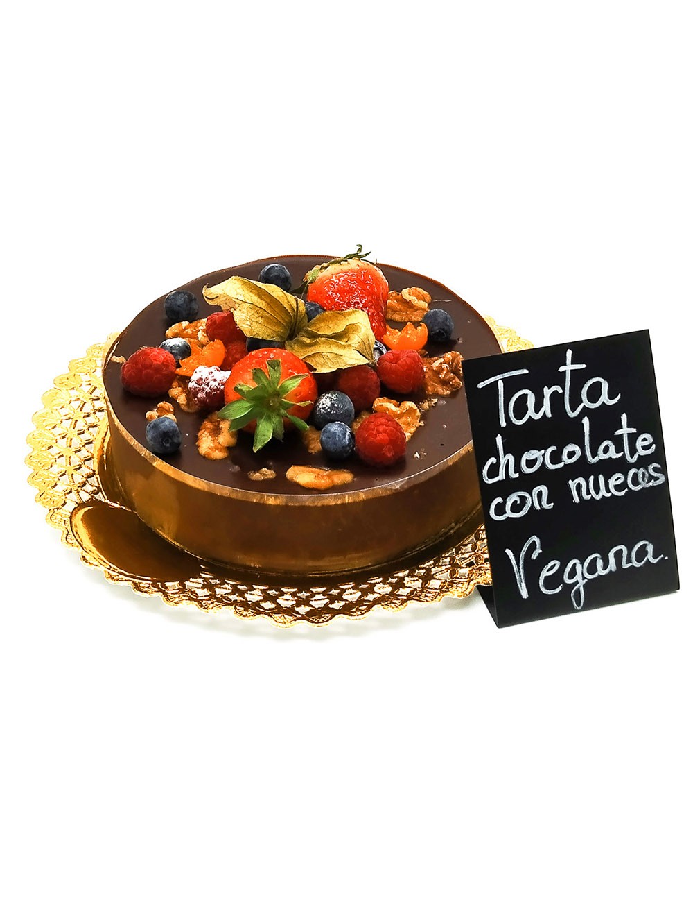 Tarta de chocolate vegana
